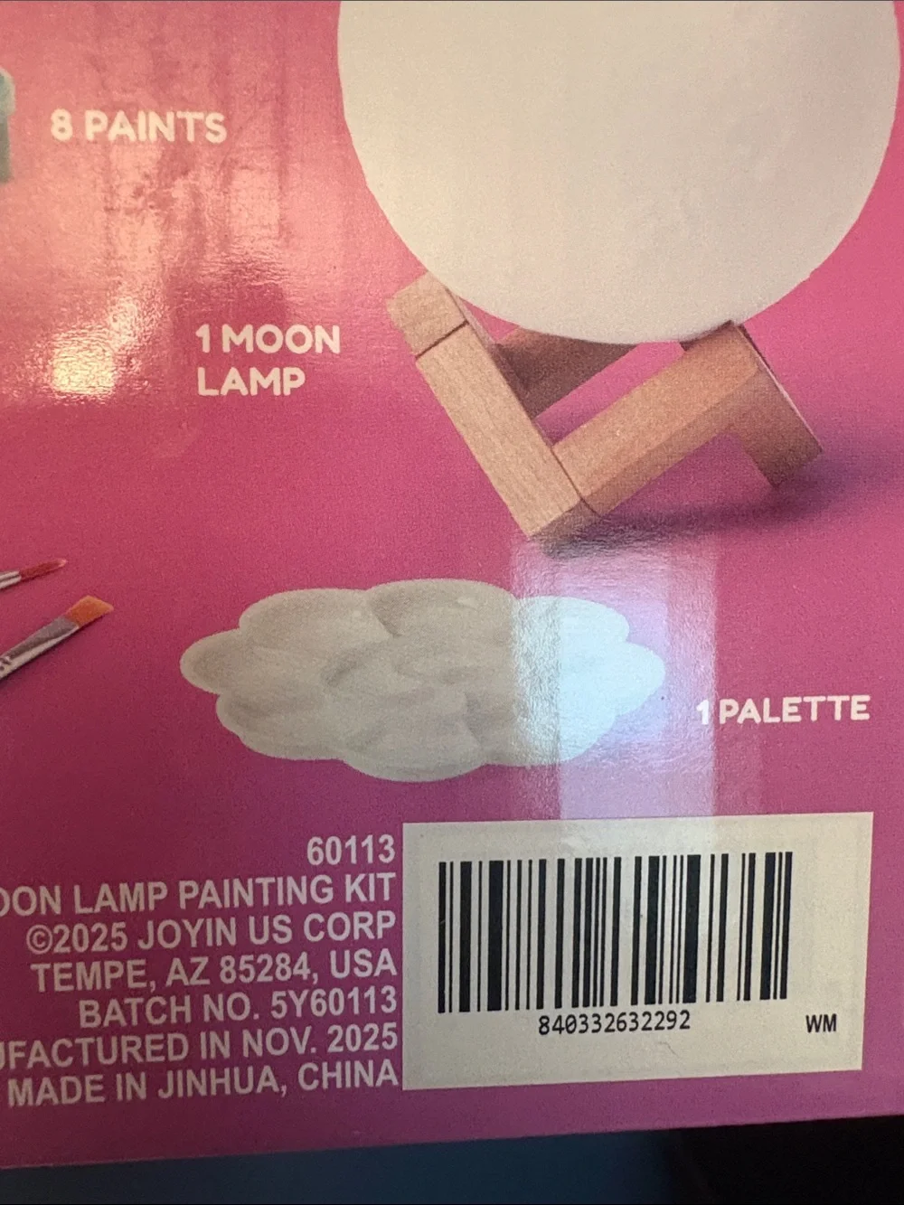 Paint Your Moon Lamp Painting Kit - Purple Blue Galaxy